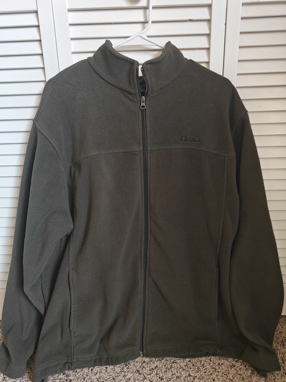 Cabela's Men's Full-Zip Fleece Jacket - Olive Green Size XL